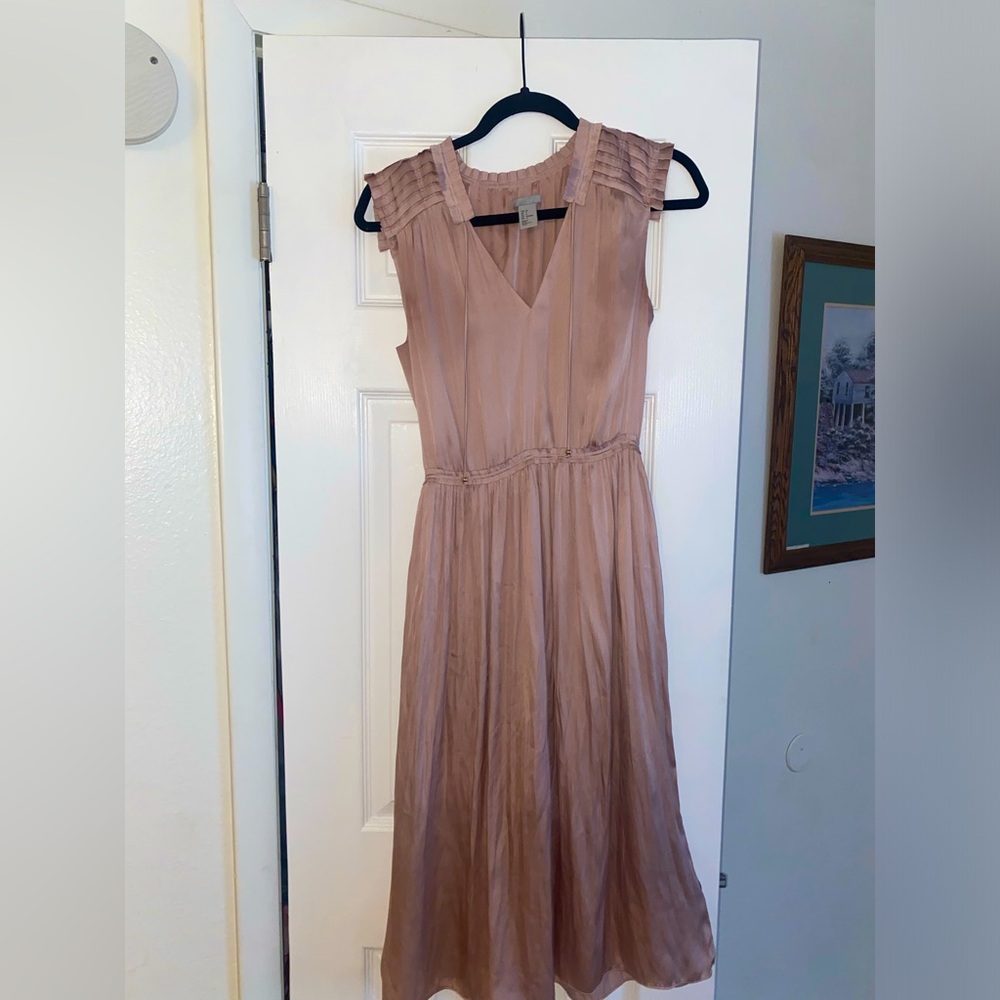 Satin pink dress, perfect condition!